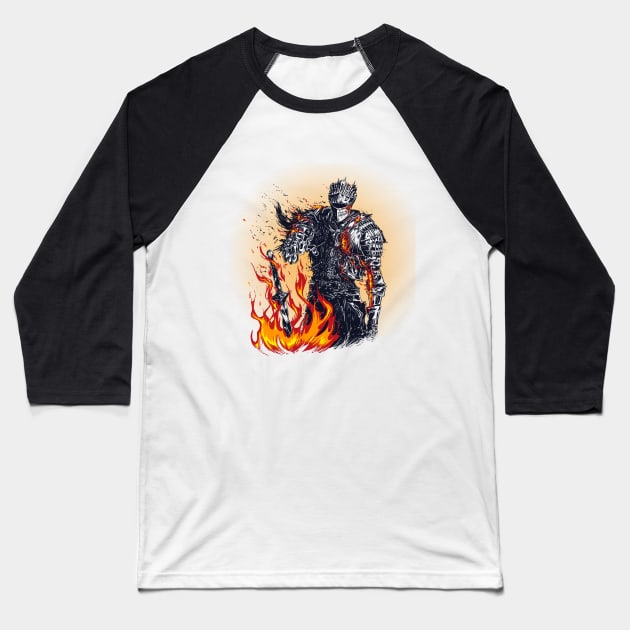 Bonfire Baseball T-Shirt by Jeannette11